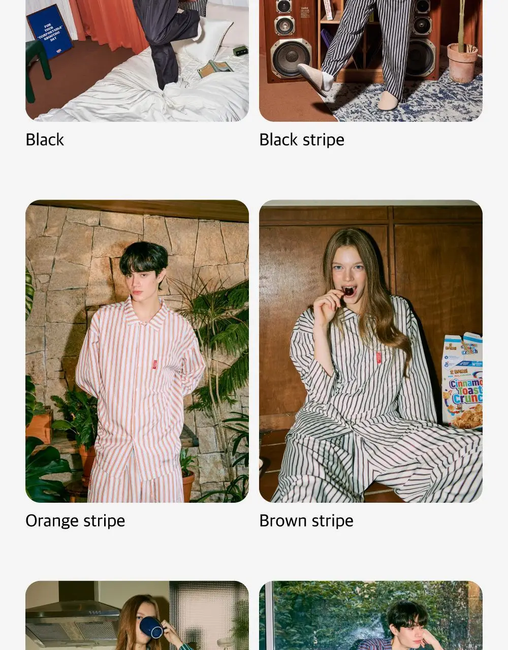 Furless pajamas[Long] - Green Stripe 상세페이지 12